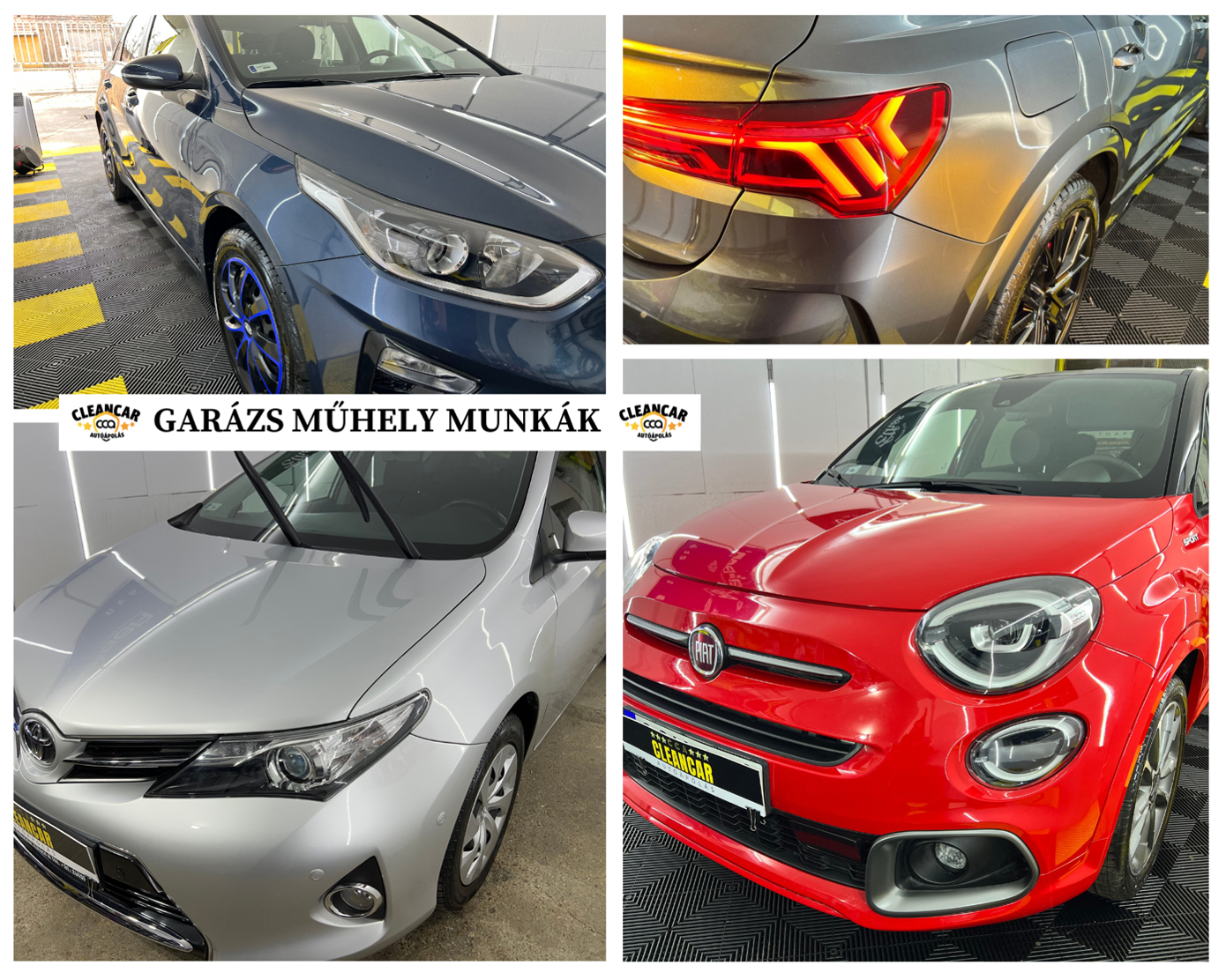 CCA CleanCar épített garázsműhely munka